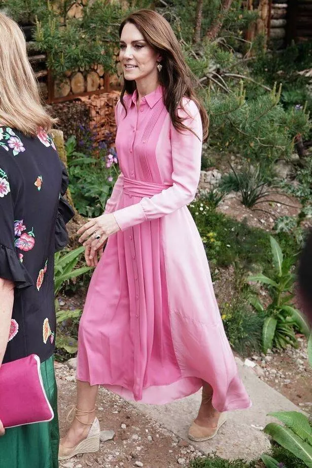 She wore the espadrille wedges at the Children's Picnic at the RHS Chelsea Flower Show in 2023