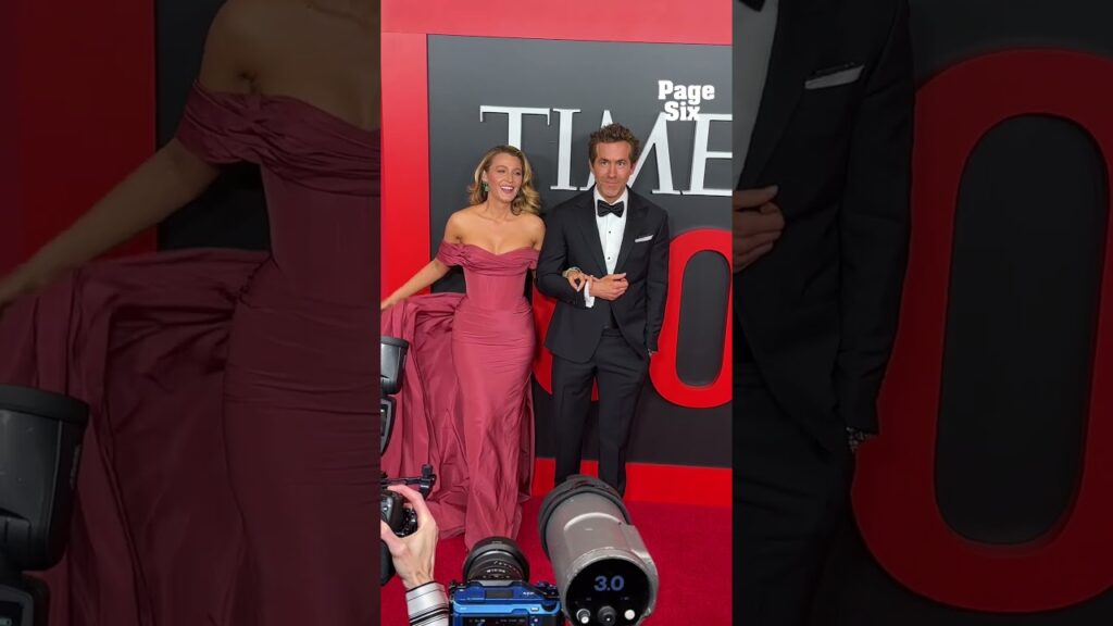 Blake Lively and Ryan Reynolds arrive at the 2025 TIME100 Gala in NYC #shorts