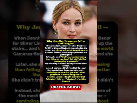 Jennifer Lawrence Turns Embarrassing Fall Into Iconic Moment Jennifer Lawrence Turns Embarrassing Fall Into Iconic Moment