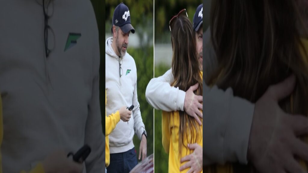 #OliviaWilde and Jason Sudeikis Share Warm Hug in L.A. as Co-Parenting Continues on a Positive Note