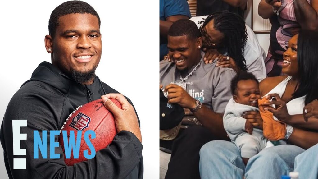 Kelvin Banks Jr.’s Newborn Son Throws Up During NFL Draft | E! News Kelvin Banks Jr.’s Newborn Son Throws Up During NFL Draft | E! News