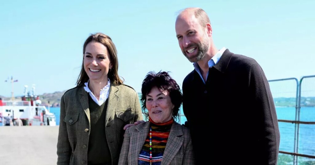 Kate Middleton and William interrupt comedy legend during surprise encounter on tour Ipso logo