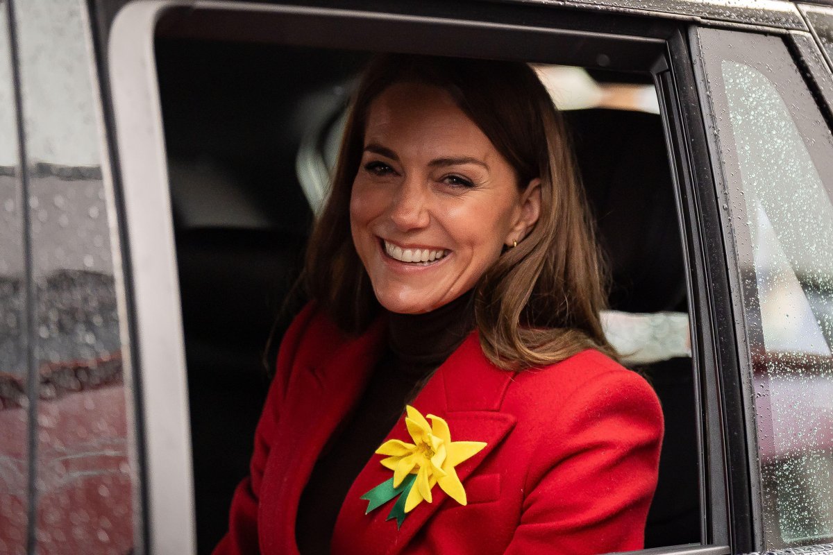 The Princess of Wales visits Pontypridd Market in Wales on February 26, 2025 (Aaron Chown/PA Images/Alamy)