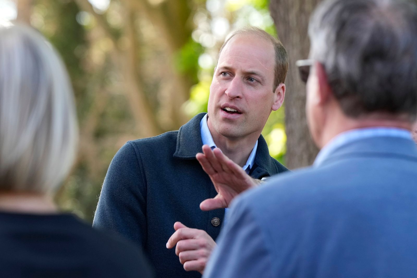 Image may contain Prince William Duke of Cambridge Adult Person Conversation Accessories and Glasses