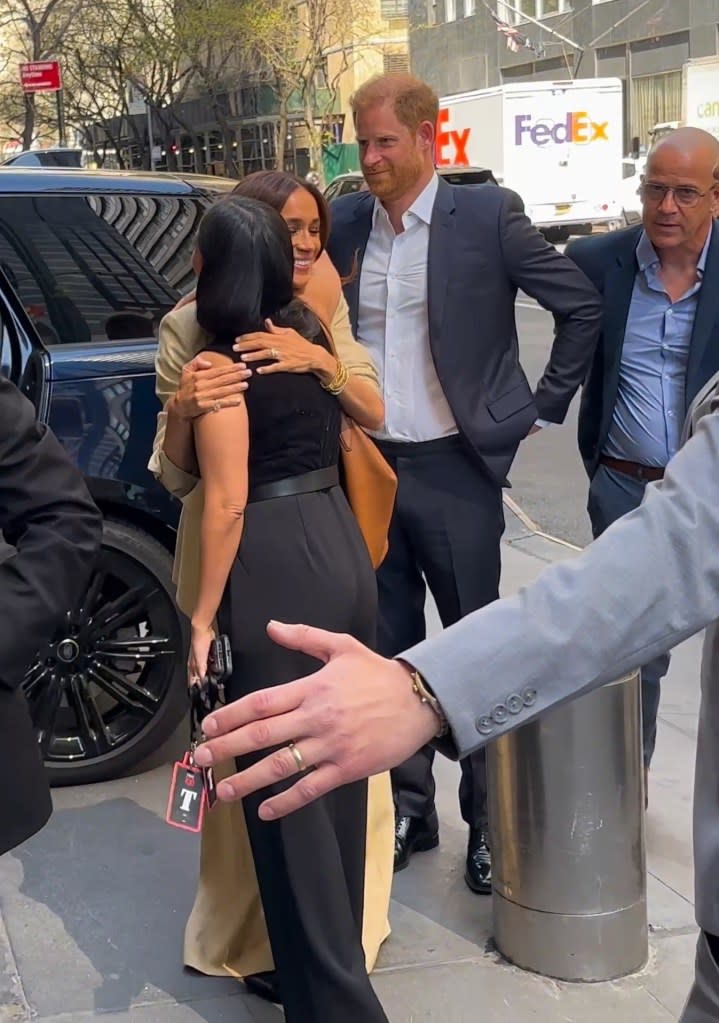 In addition to Meghan, speakers at the Time100 Summit include Netflix CEO Ted Sarandos, Ryan Reynolds, comedian Nikki Glaser and “The Office” alum Rainn Wilson, among others. BACKGRID