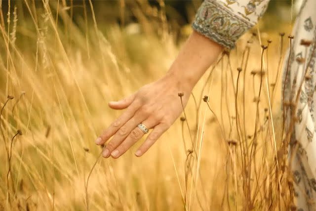 <p>The Prince and Princess of Wales/YouTube</p> The Princess of Wales' hand in a Sept. 9, 2024 video message announcing she'd completed chemotherapy