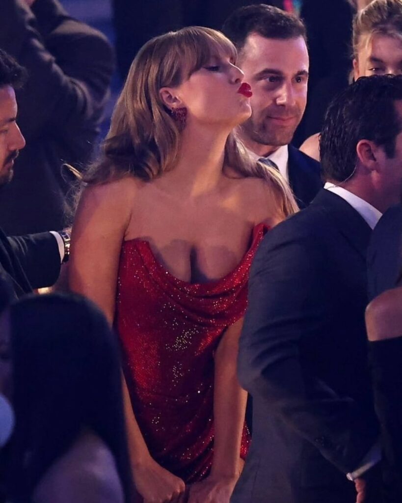 Taylor Swift attending the 2025 Grammys 2/2/25