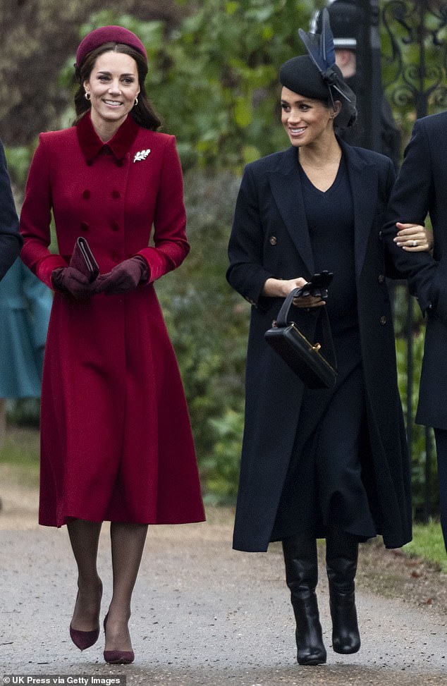 Kate and Meghan attend Christmas Day church service in Sandringham in 2018