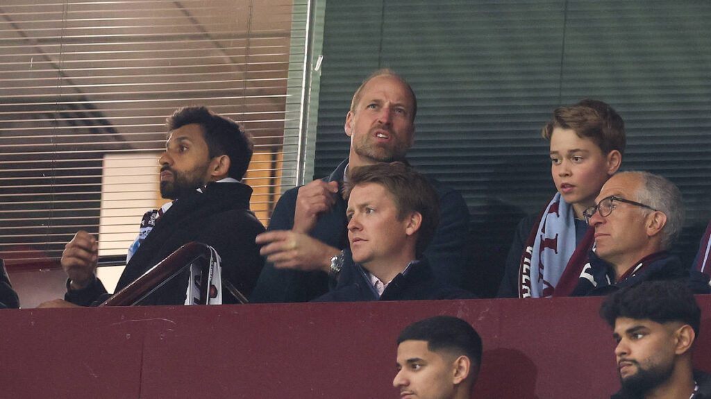 Heartbreak for Prince William and George as dramatic Aston Villa comeback not enough to...