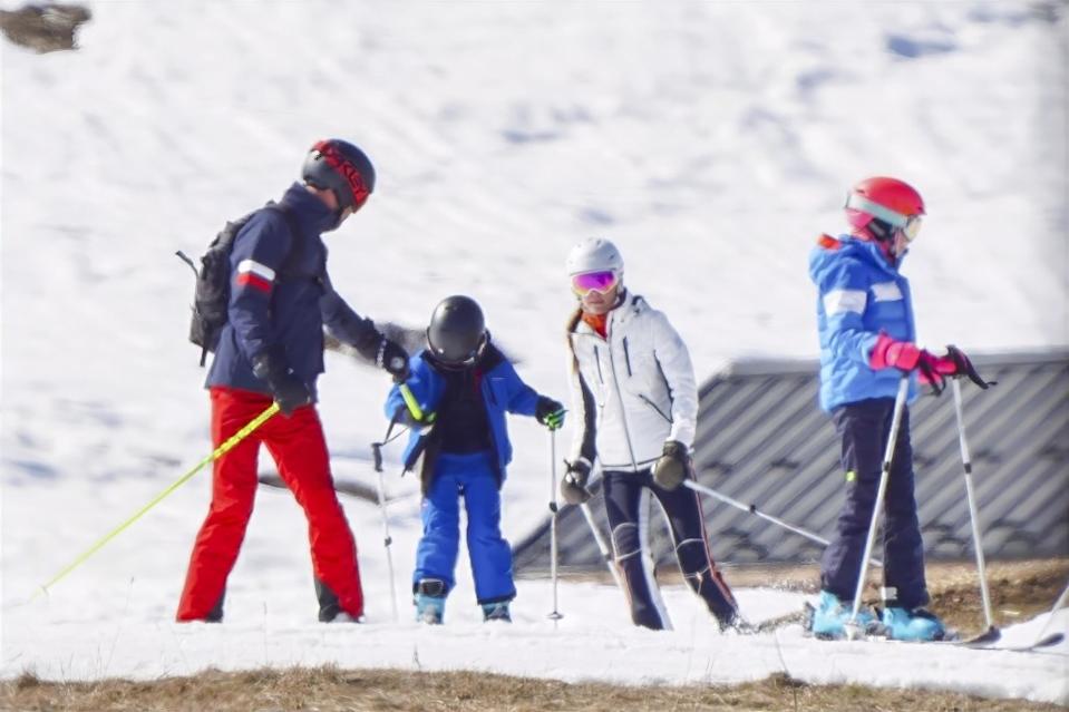 The Prince and Princess of Wales were seen enjoying a ski holiday with their children in the French Alps. BACKGRID