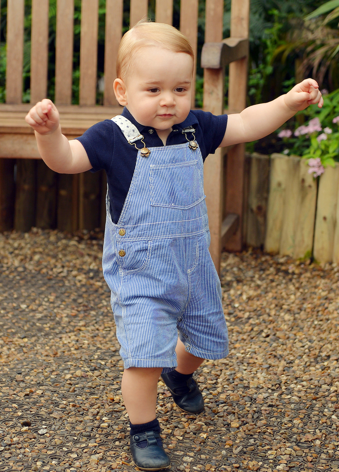This photo dated Wednesday July 2, 2014, was taken to mark the first birthday of Prince George and shows the Prince during a visit to the Sensational Butterflies exhibition at the Natural History Museum on July 02, 2014 in London, England