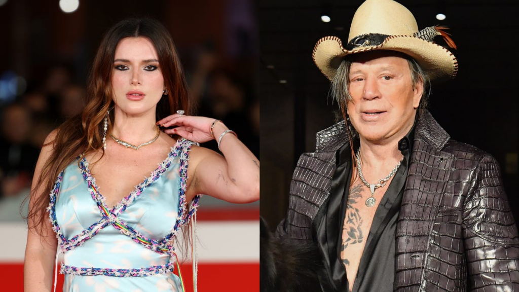 Bella Thorne claims Mickey Rourke bruised her while filming