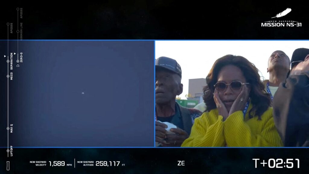 Oprah, Khloe Kardashian support space flight