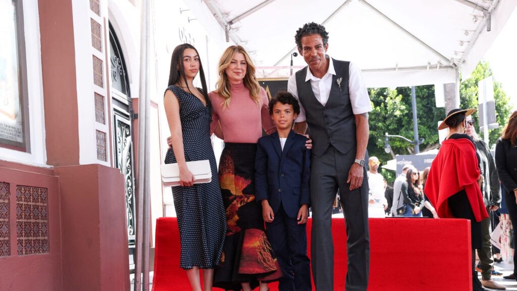 Ellen Pompeo's husband, kids join for Hollywood Walk of Fame star