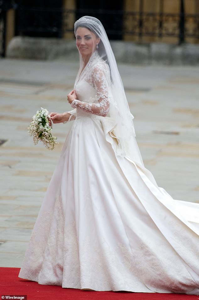Kate's bouquet, which was designed by florist Shane Connolly, included a spring of myrtle from the same plant chosen for the late Queen Victoria's wedding bouquet