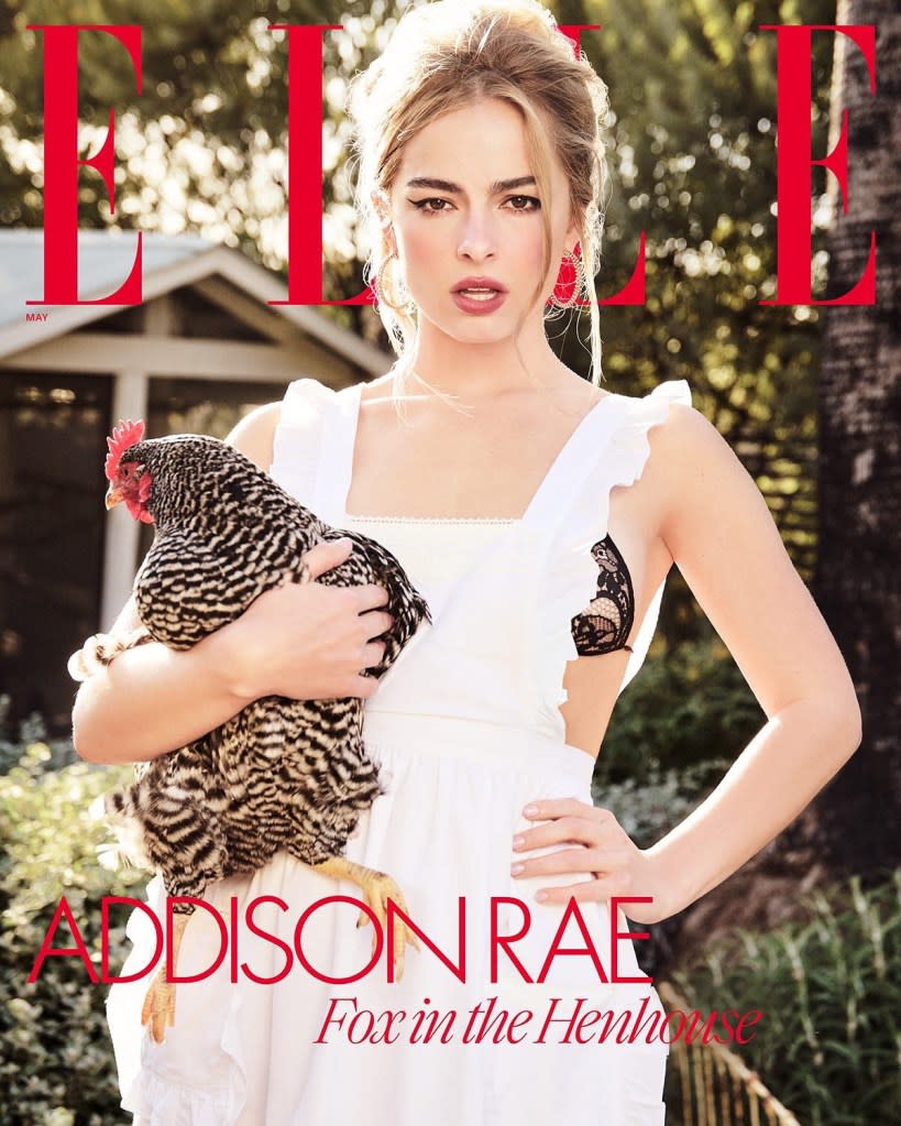 US Elle May 2025 : Addison Rae by Ellen von Unwerth 