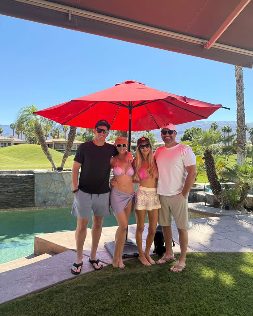 <p>Christina Haack, Christopher Larocca, Tarek El Moussa & Heather El Moussa</p>