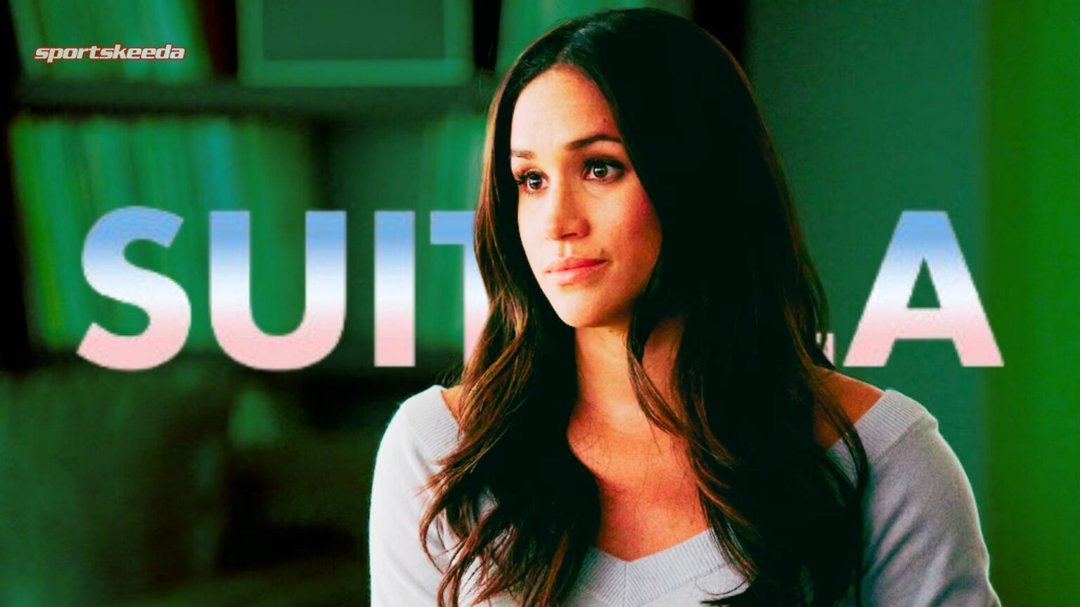 Meghan Markle is not confirmed to return in Suits LA (Custom cover edited by Sportskeeda, Original Image [Peacock])