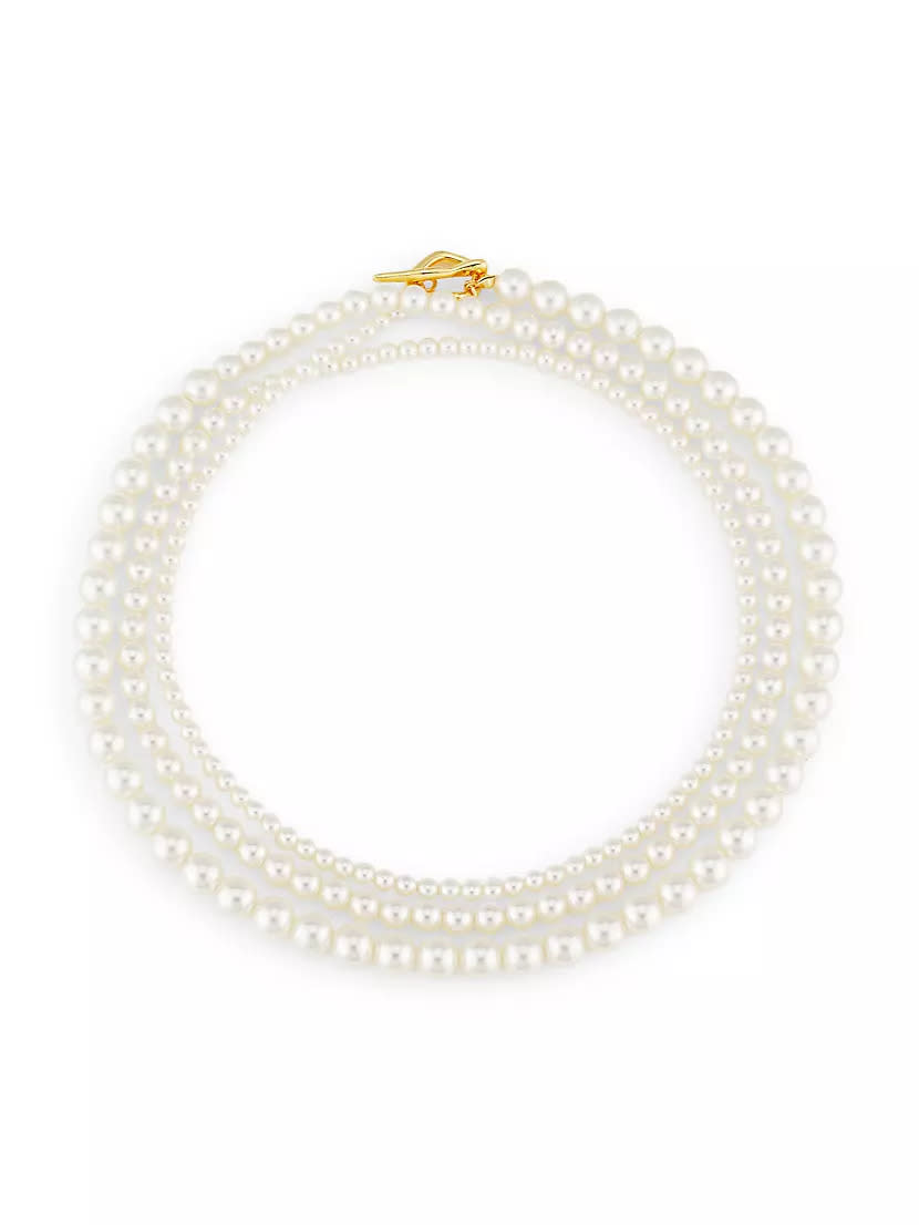Louise 14k-Gold-Plated & Cultured Freshwater Pearl Long Necklace
