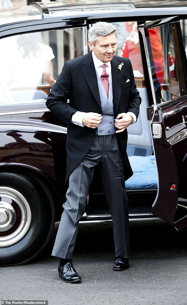 The father of the bride arriving at Westminster Abbey in 2011 for his daughter's wedding