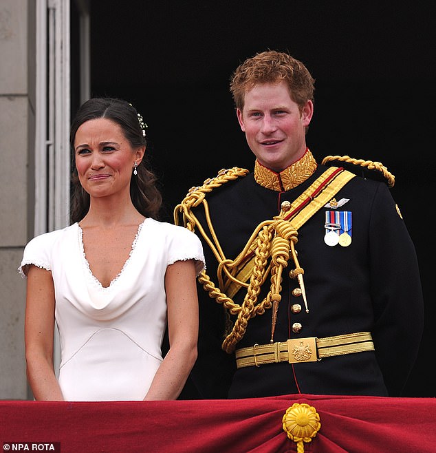 Following the speeches, guests were ushered into the throne room for a surprise arranged by Prince Harry and Pippa Middleton