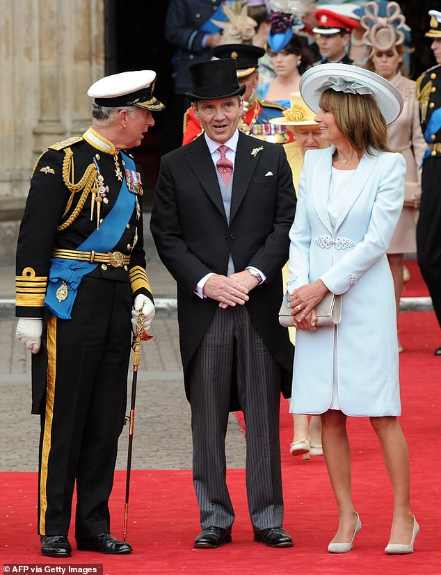 During his father of the bride speech, Michael Middleton recounted the moment he realised William's affection for Kate - when the Prince landed his Chinook helicopter in their back garden