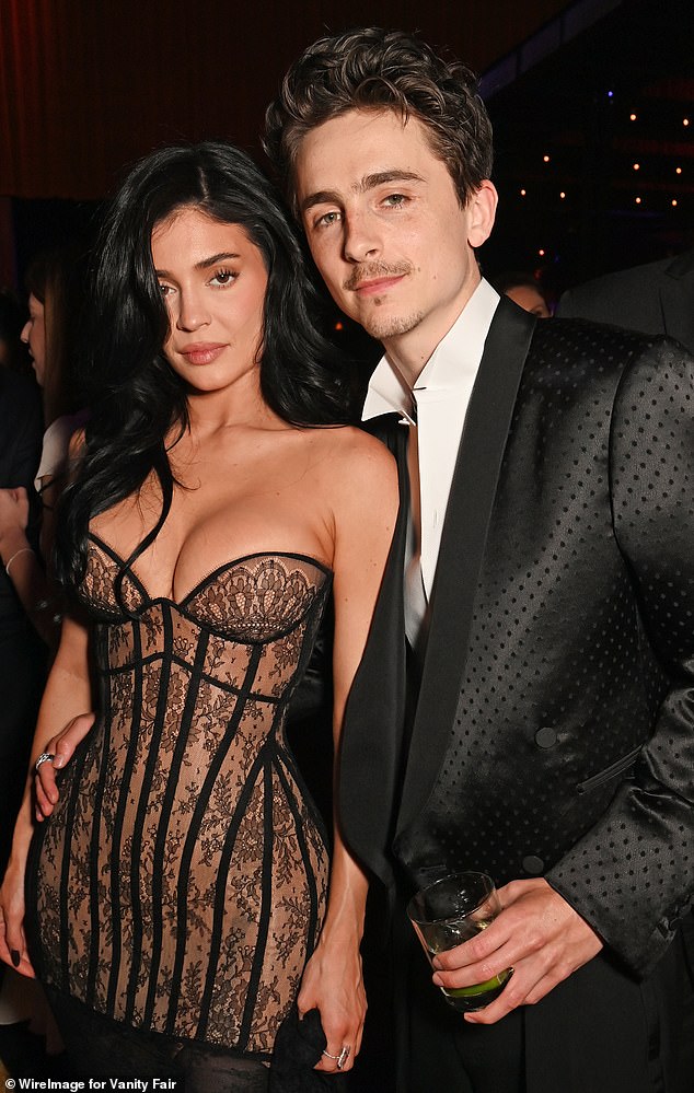 The couple looked loved-up at an Oscars afterparty last month