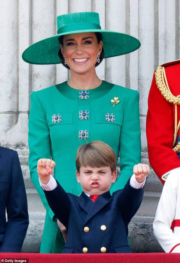 The young prince was spotted breaking into a dance while watching the RAF fly-past in 2023