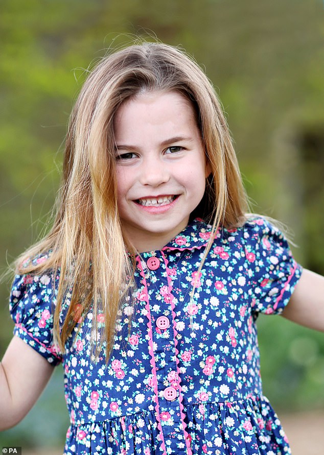 Princess Charlotte is known for wearing floral inspired dresses. Pictured in her birthday portrait, in 2021