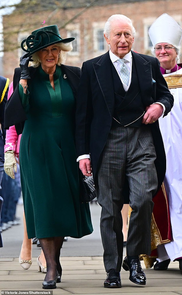 King Charles and Queen Camilla arrived at Durham Cathedral for a Royal Maundy Service today