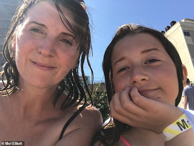 Mel, who has an MA from the Royal College of Art, wrote and illustrated her first Pearl Power book more than a decade ago as a tribute her own daughter Pearl, now 16 (pictured together)