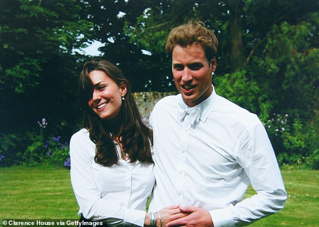 The couple, who had met as students at St Andrews University, had briefly split in April 2007 (Pictured at the university in 2005)