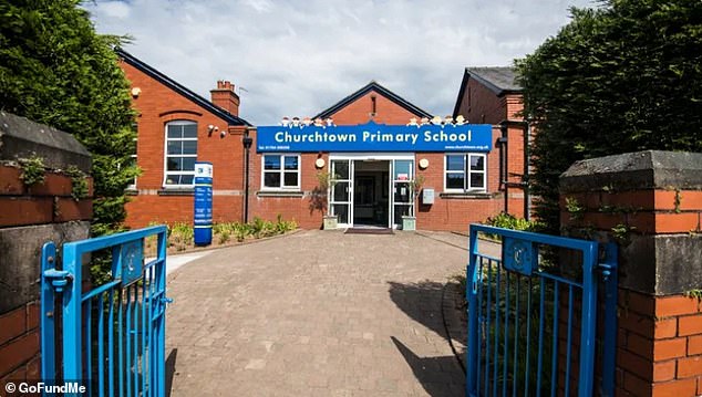 Churchtown Primary School (pictured) is raising funds for a new playground in their memory