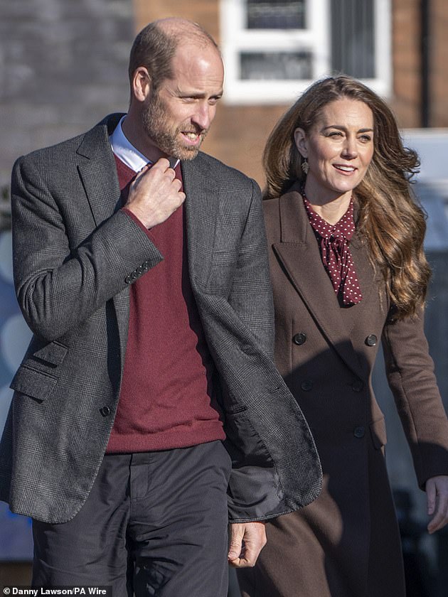 The Prince and Princess of Wales have quietly made a donation to a primary school in Southport. Pictured on their visit to Southport in October