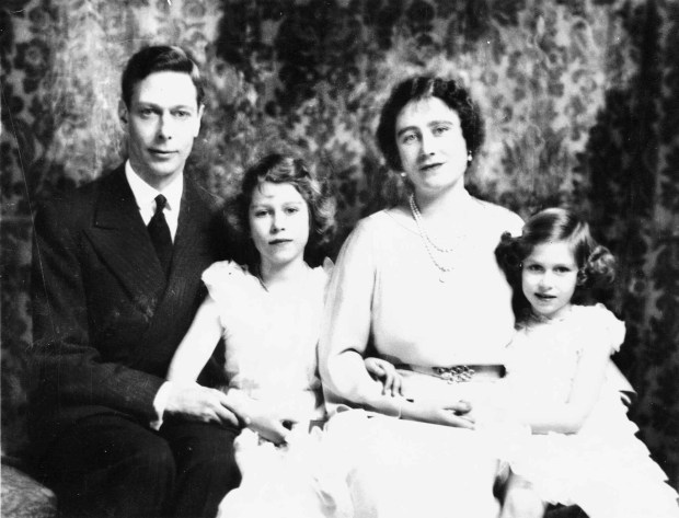 Britain’s Queen Elizabeth is shown with her husband, King George...