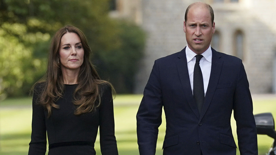 Kate Middleton made her first joint royal engagement with Prince William on Wednesday since going 'cancer-free'(AP)