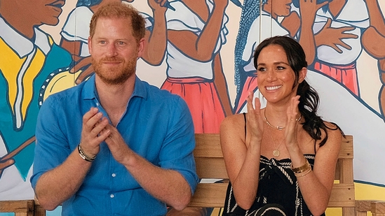 A discrepancy in Archewell Foundation donations raises concerns for Prince Harry and Meghan Markle.(AFP)
