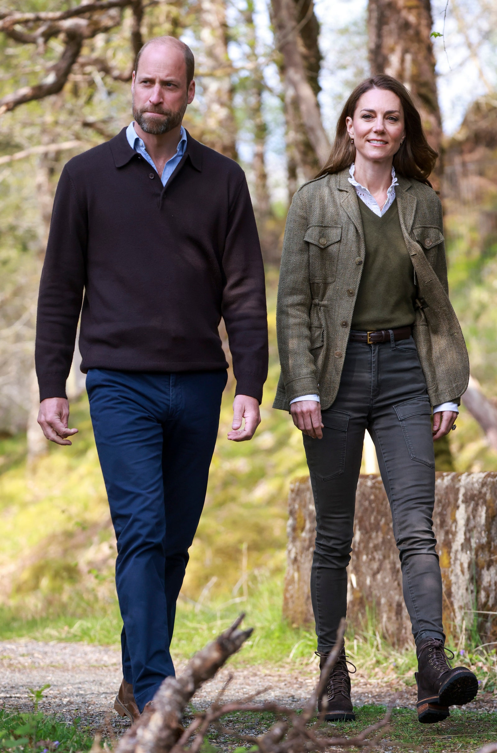 Image may contain Prince William Duke of Cambridge Clothing Pants Person Walking Accessories Belt Coat and Jacket