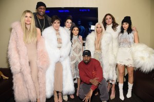 NEW YORK, NY - FEBRUARY 11:  (L-R) Khloe Kardashian, Lamar Odom, Kris Jenner, Kendall Jenner, Kourtney Kardashian, Kanye West, Kim Kardashian, Caitlin Jenner and Kylie Jenner attend Kanye West Yeezy Season 3 on February 11, 2016 in New York City.  (Photo by Jamie McCarthy/Getty Images for Yeezy Season 3)