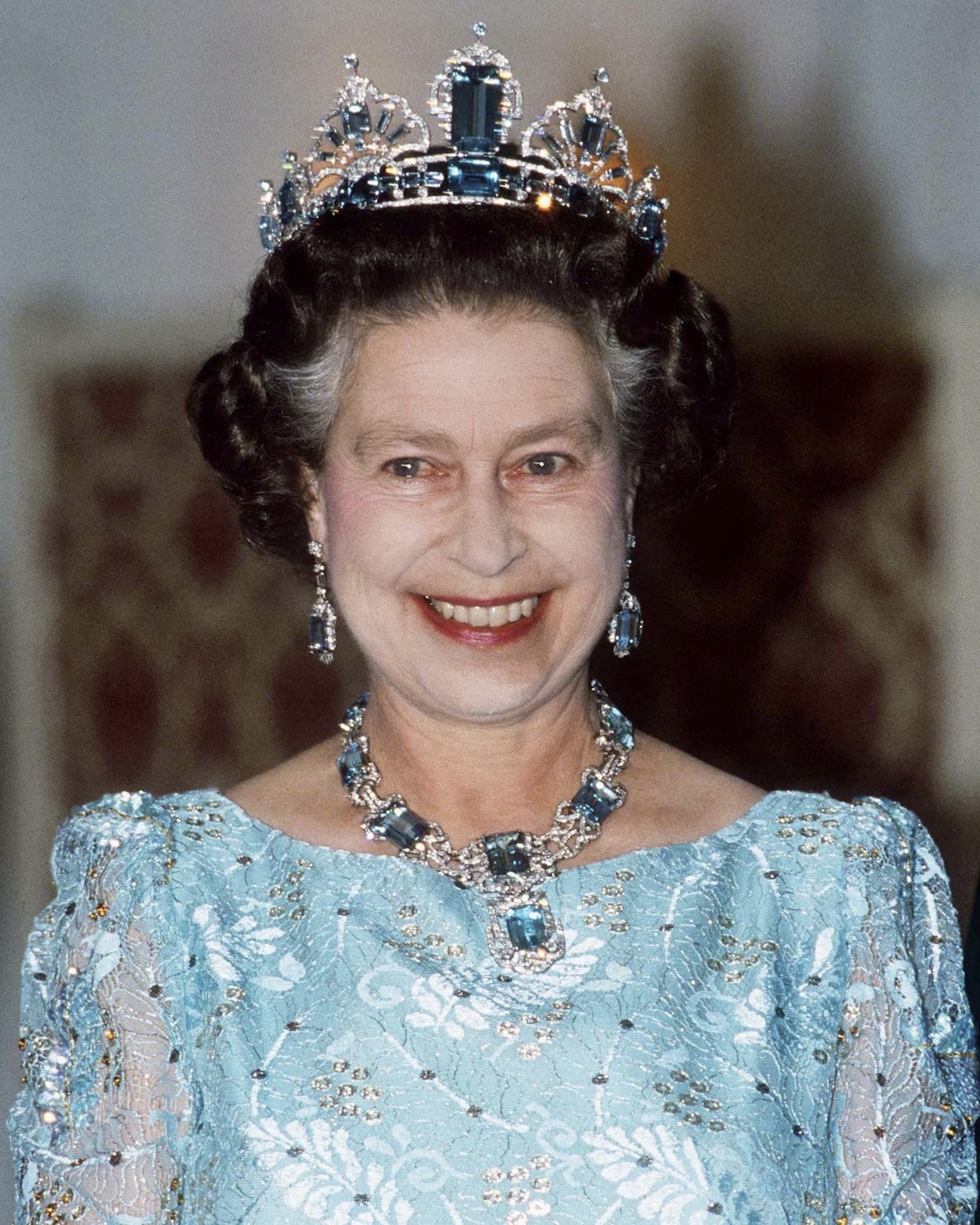Queen Elizabeth II  historic collection of royal tiaras Garrard Queen Elizabeth’s Brazilian Aquamarine Tiara