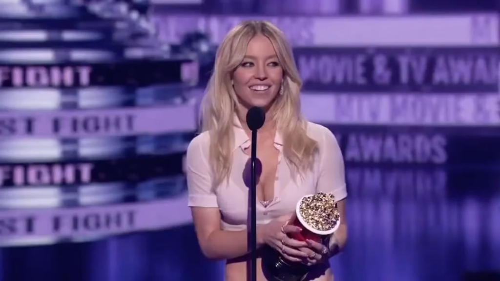 Sydney Sweeney attending the 2022 MTV Movie and TV Awards 6/5/22
