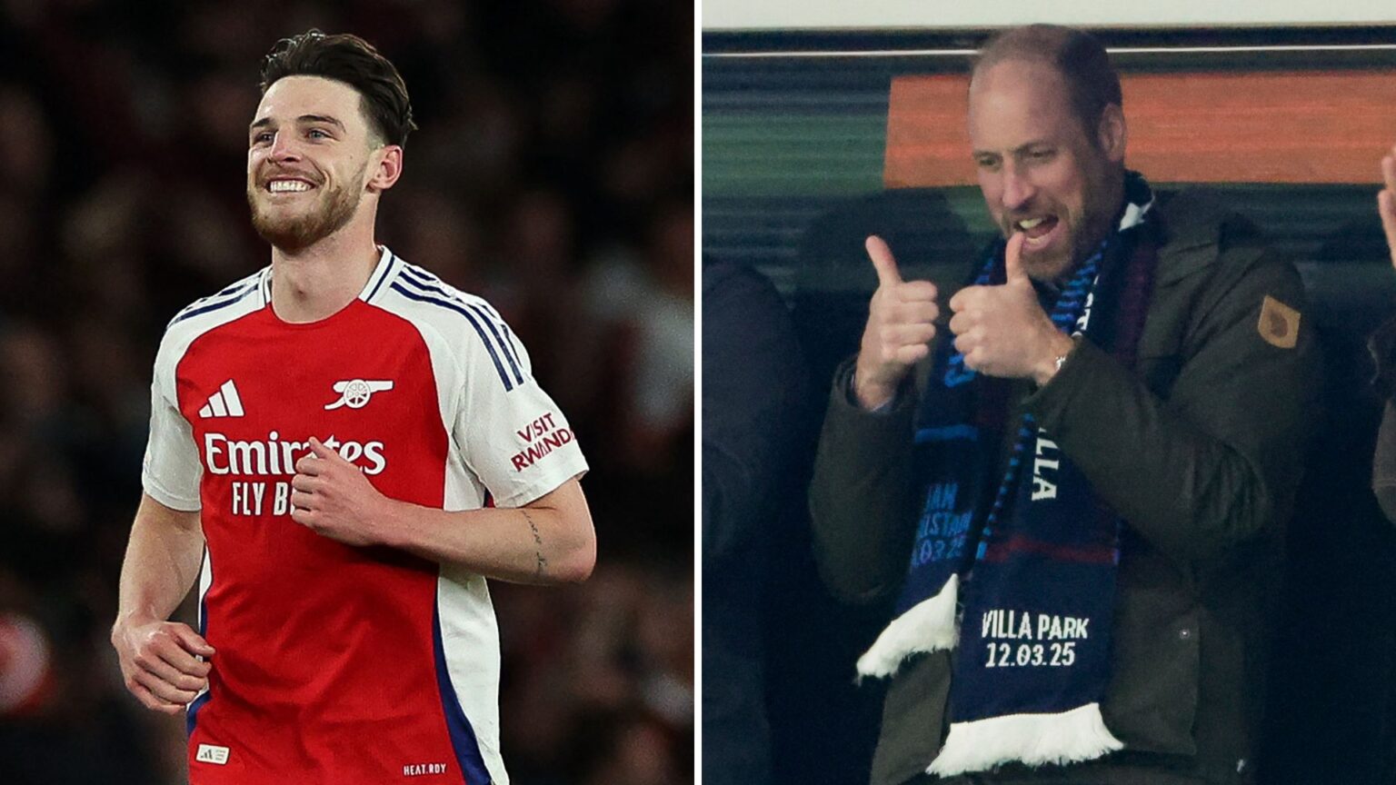 Prince William sends message to Arsenal star Declan Rice with exciting England claim, 'I've never seen...'