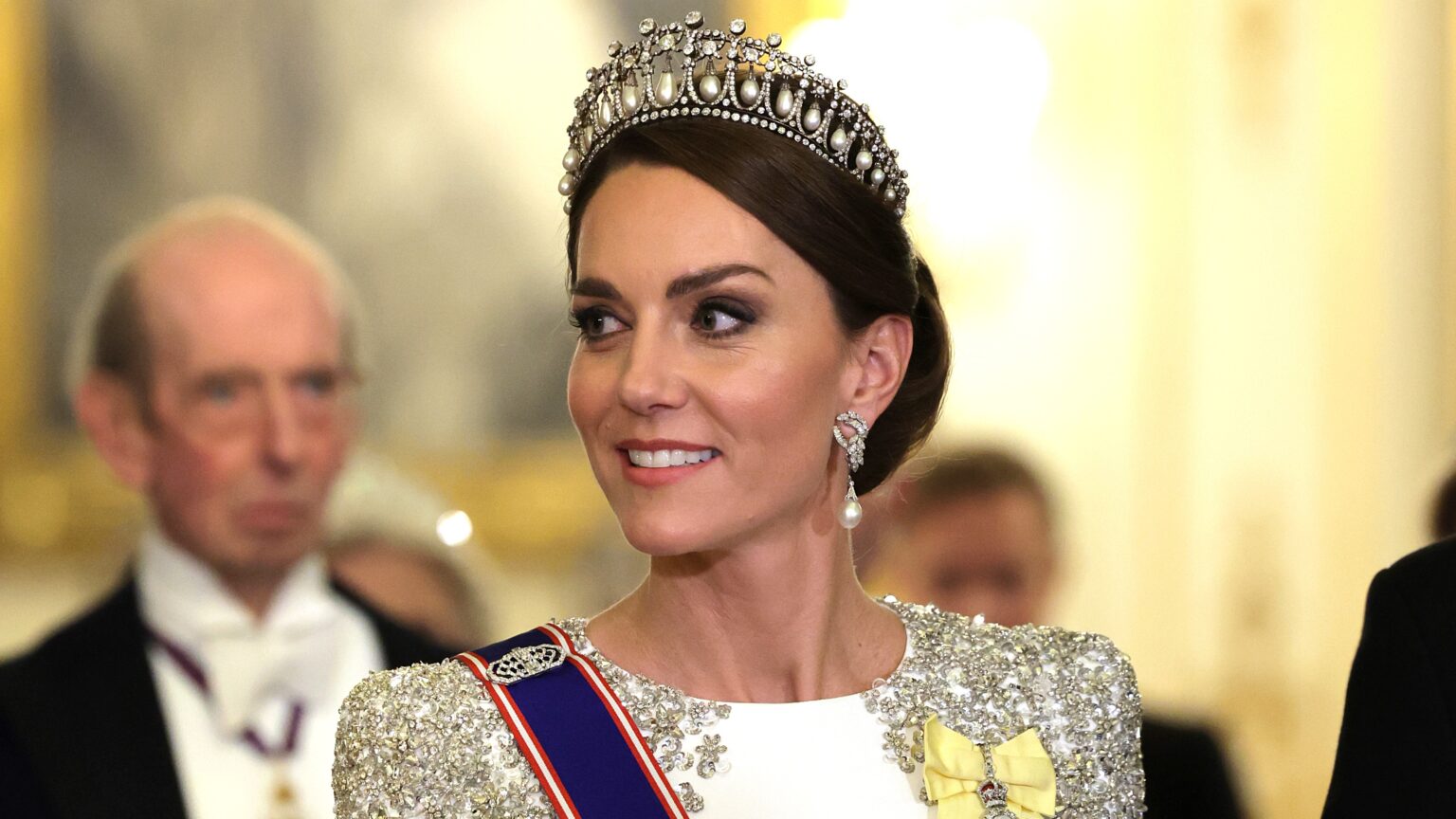 Kate Middleton’s favourite lip balm is a handbag essential Catherine, Princess of Wales wears a tiara during the State Banquet at Buckingham Palace on November 22, 2022