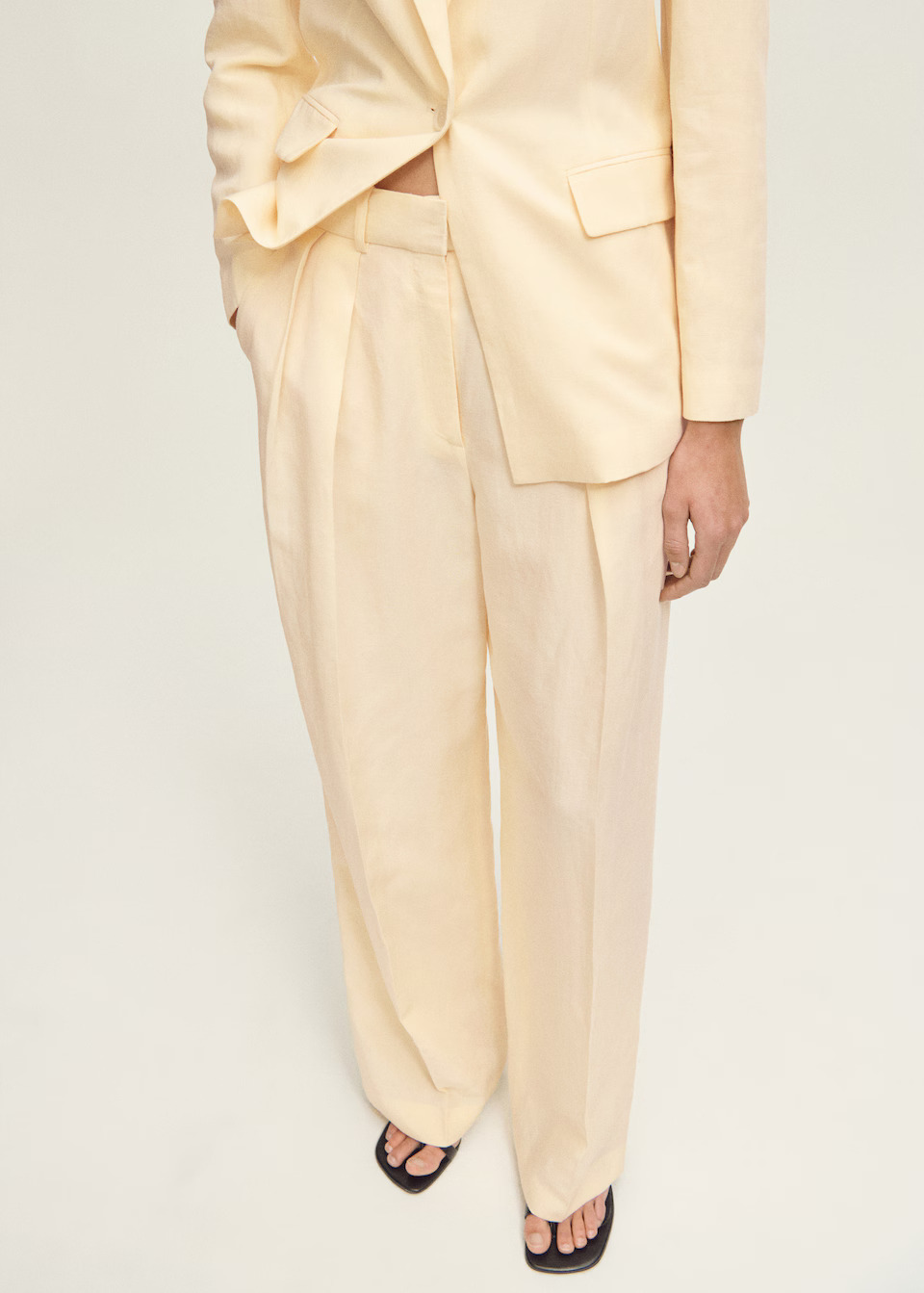 MANGO, Straight-Fit Linen-Blend Suit Trousers - Women | Mango United Kingdom