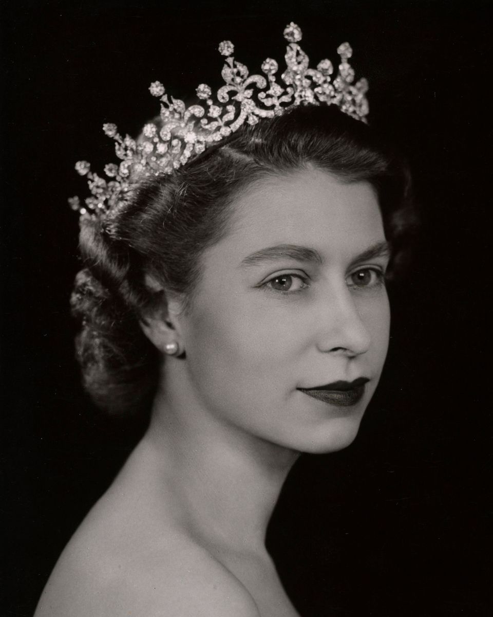 Queen Elizabeth II  historic collection of royal tiaras Garrard Queen Mary's Girls of Great Britain and Ireland Tiara