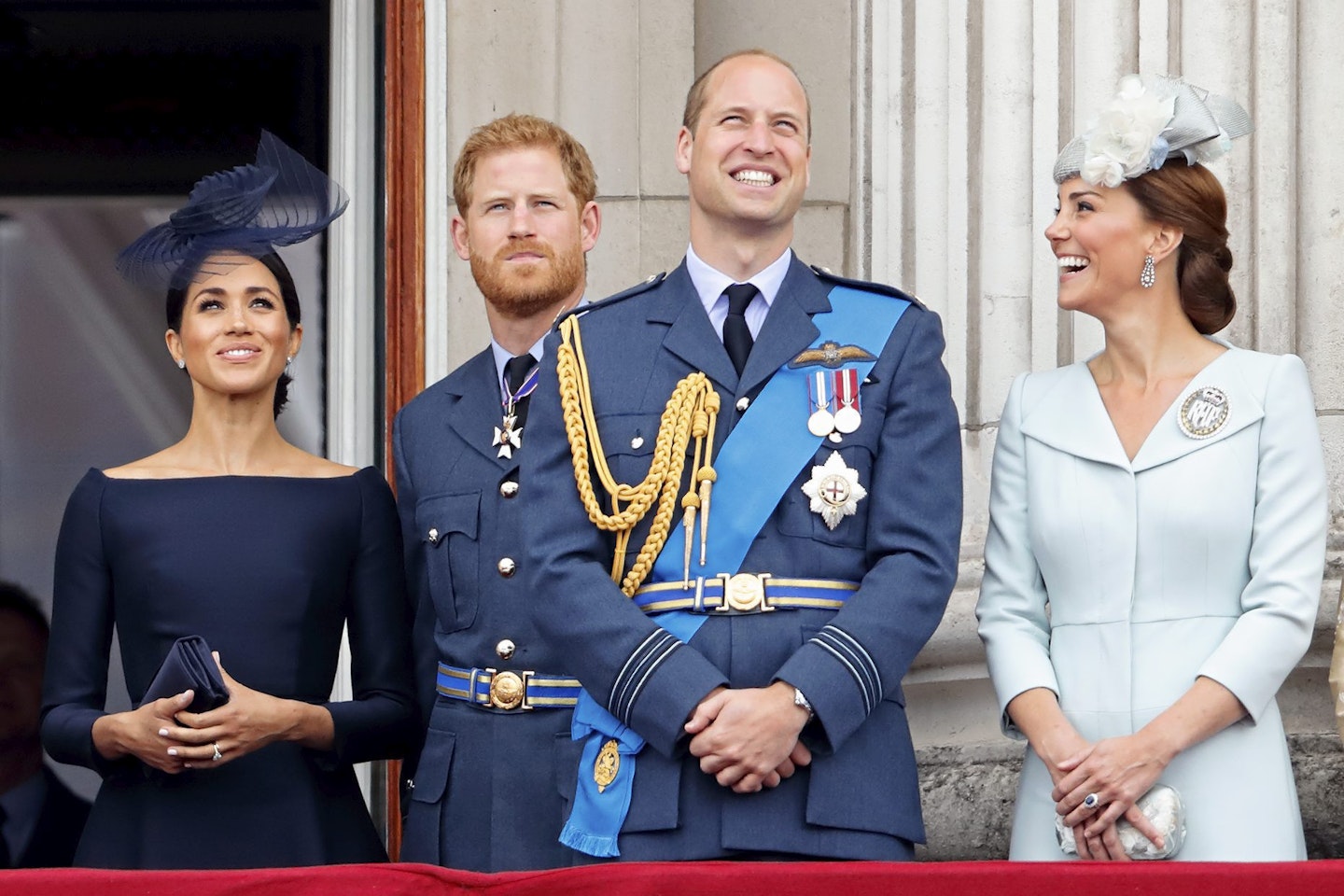 The Fab Four - Meghan, Harry, Will and Kate - during happier times
