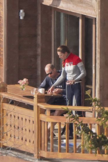 Wednesday, April 2nd, on the balcony of their chalet.



Wednesday, April 2nd, on the balcony of their chalet.