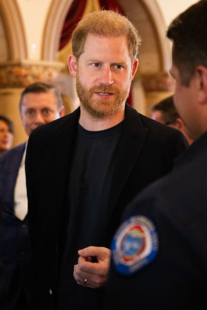 Prince Harry at the One805 Rock for Responders benefit in Santa Barbara on March 8. Getty Images