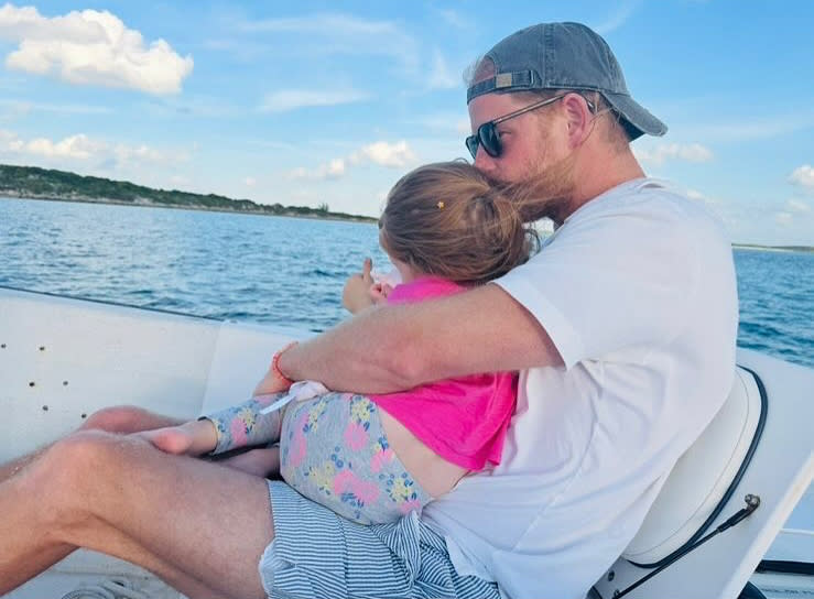 Prince Harry with his daughter Princess Lilibet. Meghan Markle/Instagram