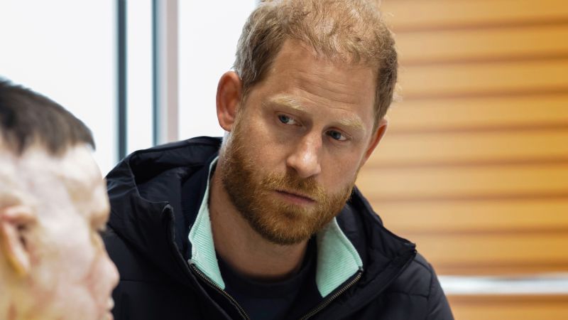 Prince Harry meets war victims in visit to Ukraine